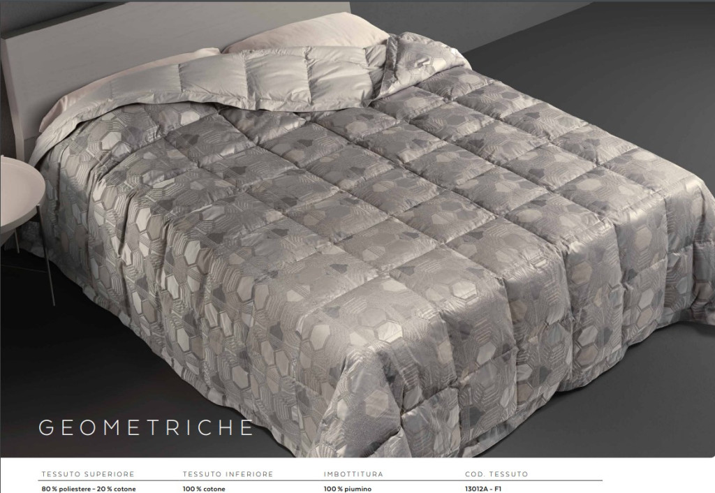 Luxusný prehoz na posteľ DaunenStep Cod. 6263A - 270 x 260cm - Farba: Strieborna so vzorom